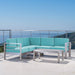 Cape Coral Outdoor 5-Seater Sectional Set by Christopher Knight Home