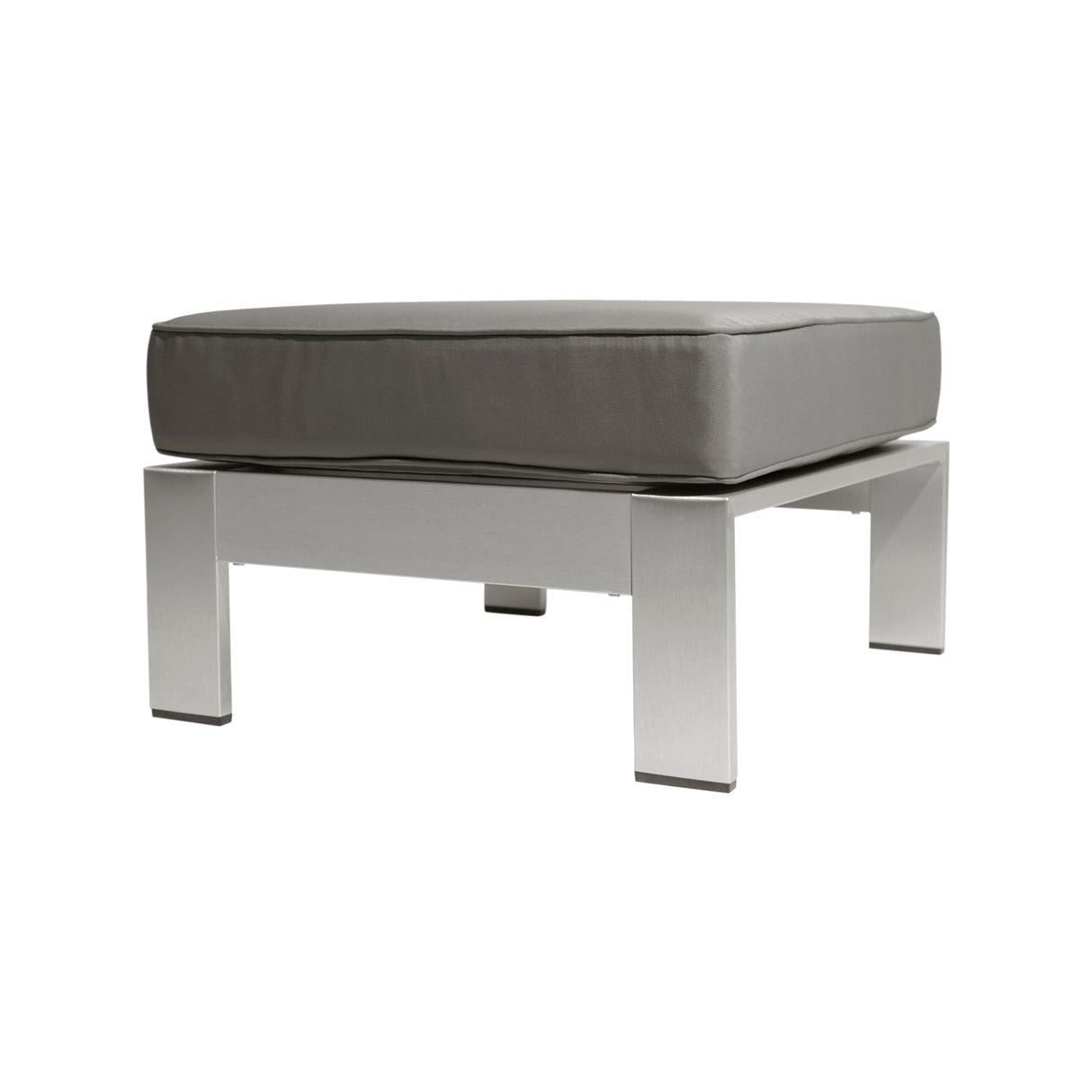 Cape Coral Outdoor 6-Seater Aluminum Sectional Sofa Set with Ottomans and Coffee Table by Christopher Knight Home