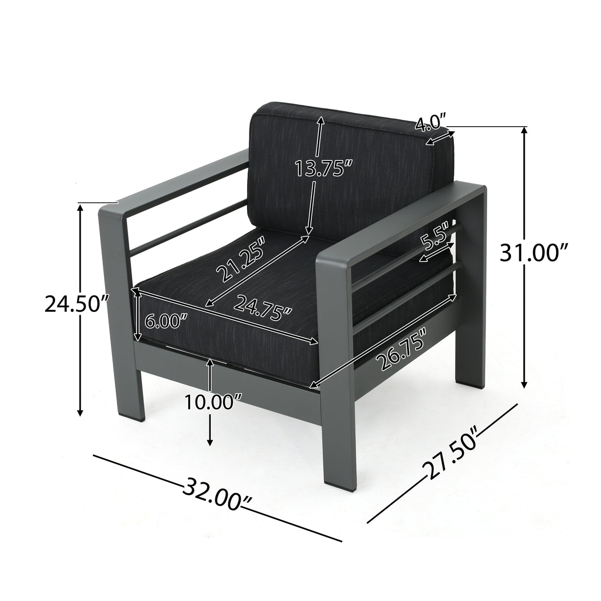 Cape Coral Outdoor Aluminum 5-piece Chat Set with Cushions & Fire Table by Christopher Knight Home