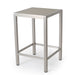 Cape Coral Outdoor Aluminum Bar Table with Glass Top (Table Only) by Christopher Knight Home - 27.56"L x 27.56"W x 43.00"H