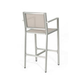 Cape Coral Outdoor Aluminum Barstool (Set of 4) by Christopher Knight Home