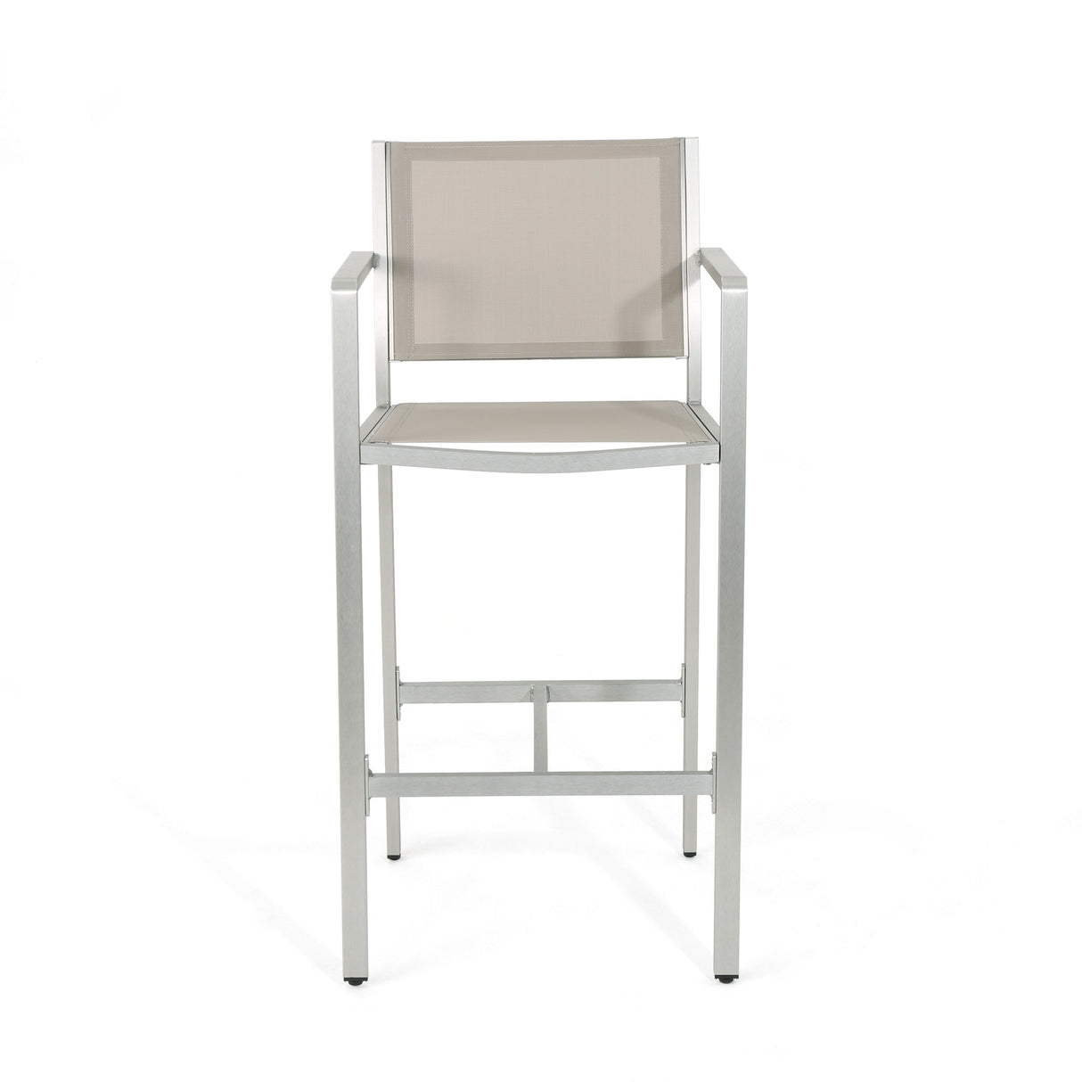 Cape Coral Outdoor Aluminum Barstool (Set of 4) by Christopher Knight Home