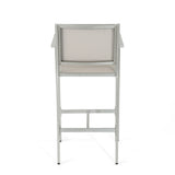Cape Coral Outdoor Aluminum Barstool (Set of 4) by Christopher Knight Home
