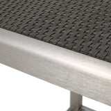 Cape Coral Outdoor Aluminum Wicker Bar Table (Table Only) by Christopher Knight Home