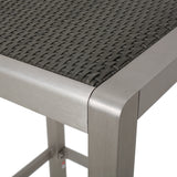 Cape Coral Outdoor Aluminum Wicker Bar Table (Table Only) by Christopher Knight Home