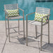 Cape Coral Outdoor Aluminum 30 Inch Barstools (Set of 2) by Christopher Knight Home