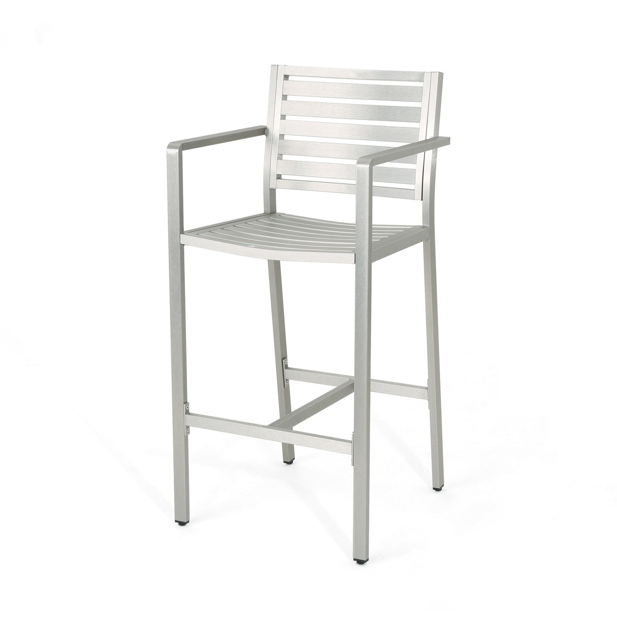 Cape Coral Outdoor Aluminum 30 Inch Barstools (Set of 2) by Christopher Knight Home