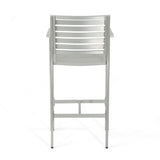 Cape Coral Outdoor Aluminum 30 Inch Barstools (Set of 2) by Christopher Knight Home