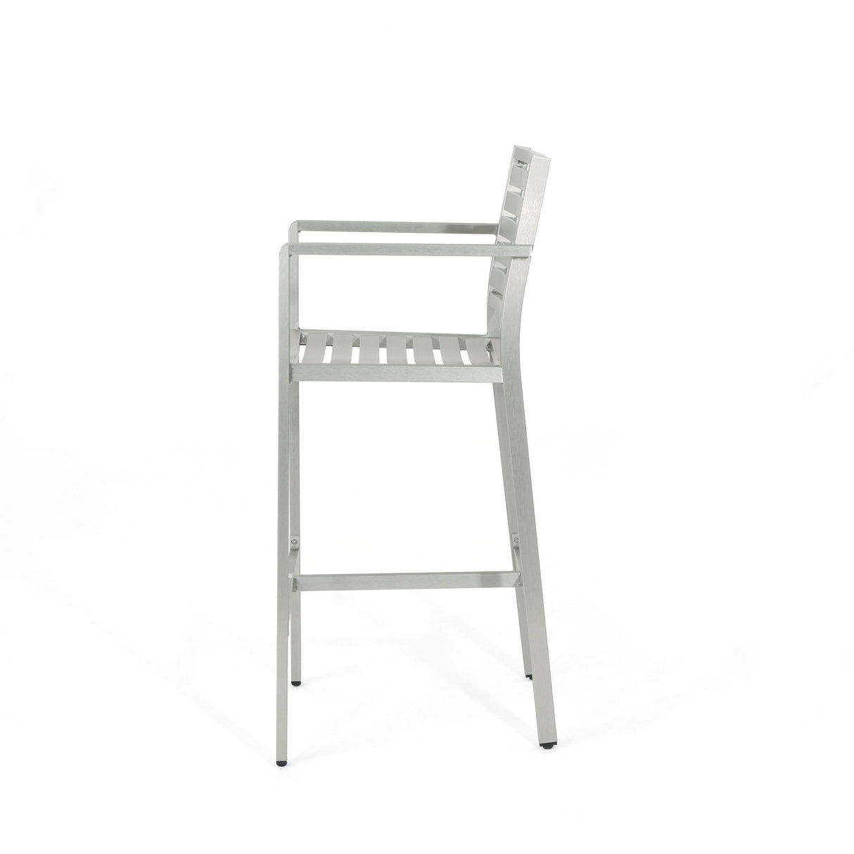 Cape Coral Outdoor Aluminum 30 Inch Barstools (Set of 2) by Christopher Knight Home