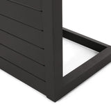 Cape Coral Outdoor C-Shape Aluminum Side Table by Christopher Knight Home