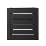 Cape Coral Outdoor C-Shape Aluminum Side Table by Christopher Knight Home