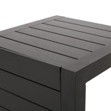 Cape Coral Outdoor C-Shape Aluminum Side Table by Christopher Knight Home