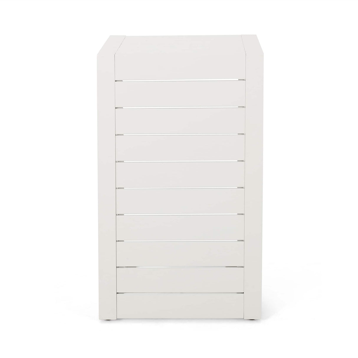 Cape Coral Outdoor C-Shape Aluminum Side Table by Christopher Knight Home