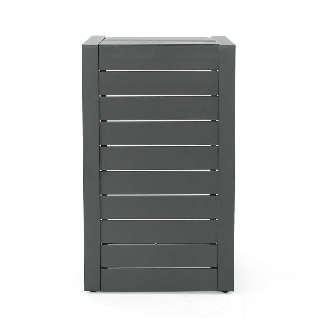 Cape Coral Outdoor C-Shape Aluminum Side Table by Christopher Knight Home