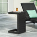 Cape Coral Outdoor C-Shape Aluminum Side Table by Christopher Knight Home