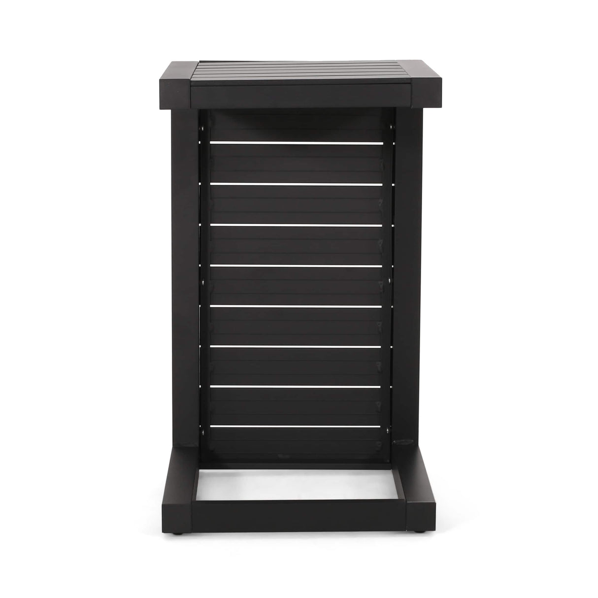 Cape Coral Outdoor C-Shape Aluminum Side Table by Christopher Knight Home