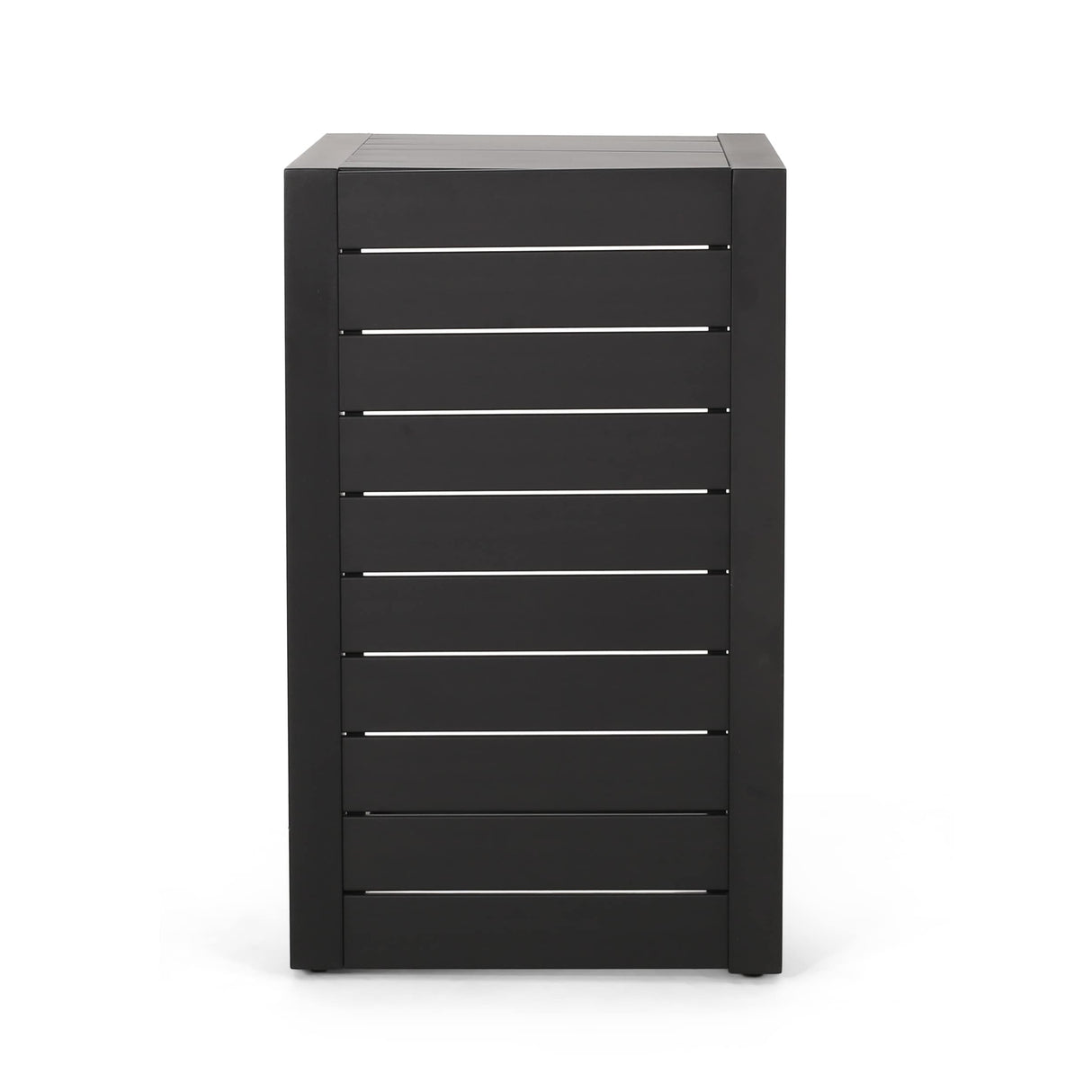 Cape Coral Outdoor C-Shape Aluminum Side Table by Christopher Knight Home
