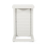 Cape Coral Outdoor C-Shape Aluminum Side Table by Christopher Knight Home