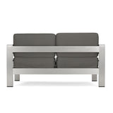 Cape Coral Outdoor Loveseat and Fire Pit Set by Christopher Knight Home