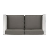Cape Coral Outdoor Loveseat and Fire Pit Set by Christopher Knight Home