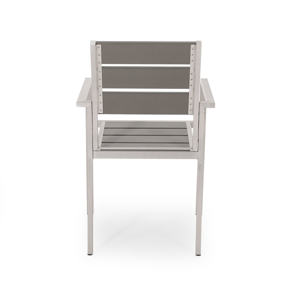Cape Coral Outdoor Modern 6 Seater Aluminum Dining Set with Faux Wood Seats by Christopher Knight Home