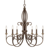 Kingsley 6-light Dark Spice Chandelier