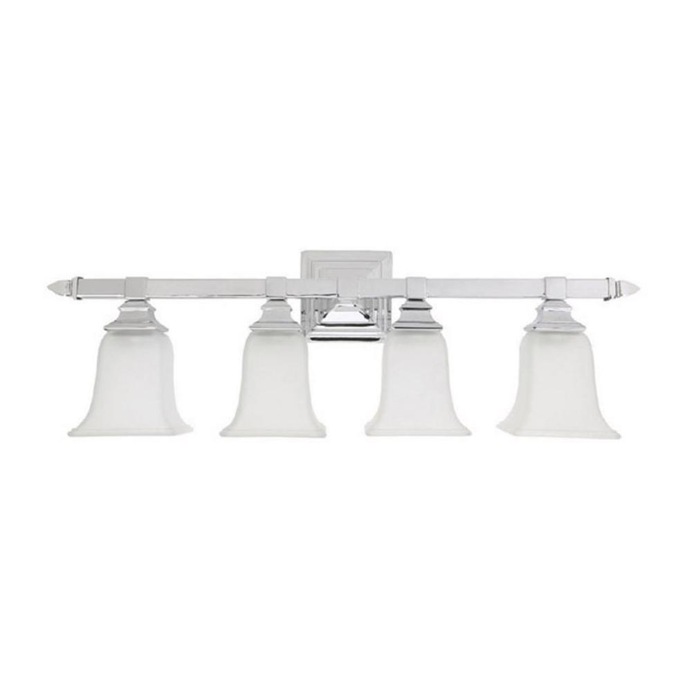 Transitional 4-light Chrome Bath/Vanity Light