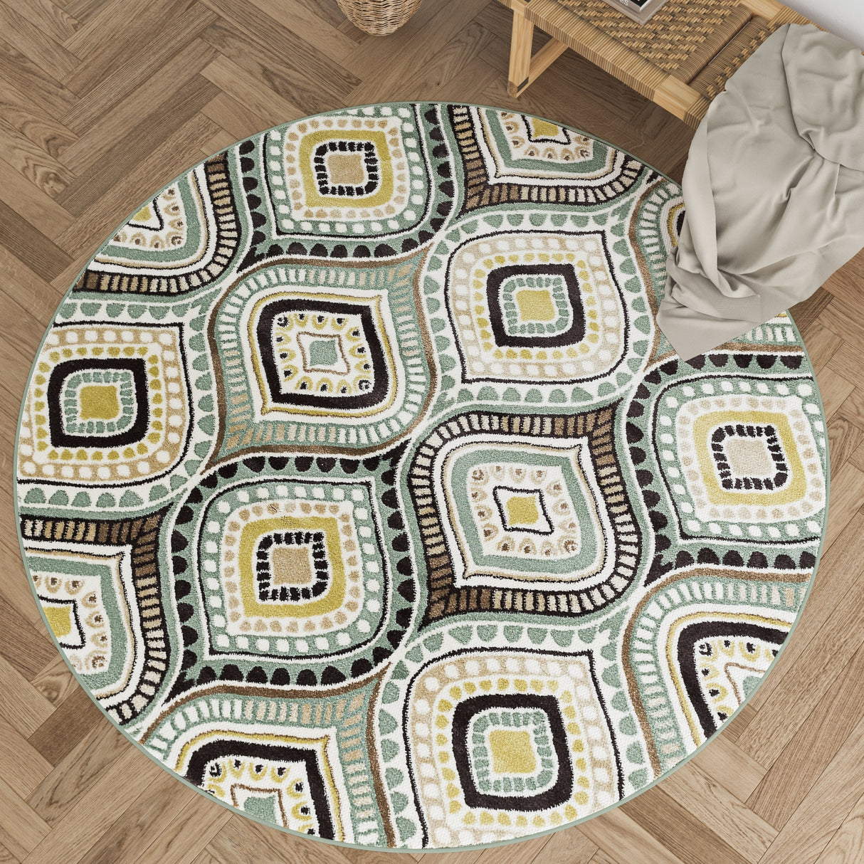 Caprice Global Geometric Indoor Area Rug