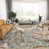 Caprice Mid-Century Modern Floral Indoor Area Rug