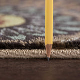 Caprice Mid-Century Modern Floral Indoor Area Rug