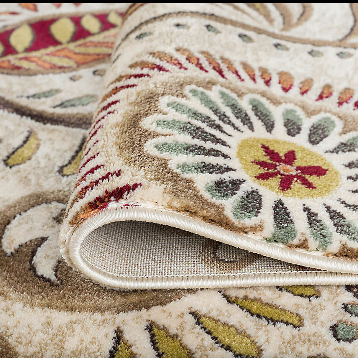 Caprice Mid-Century Modern Floral Indoor Area Rug