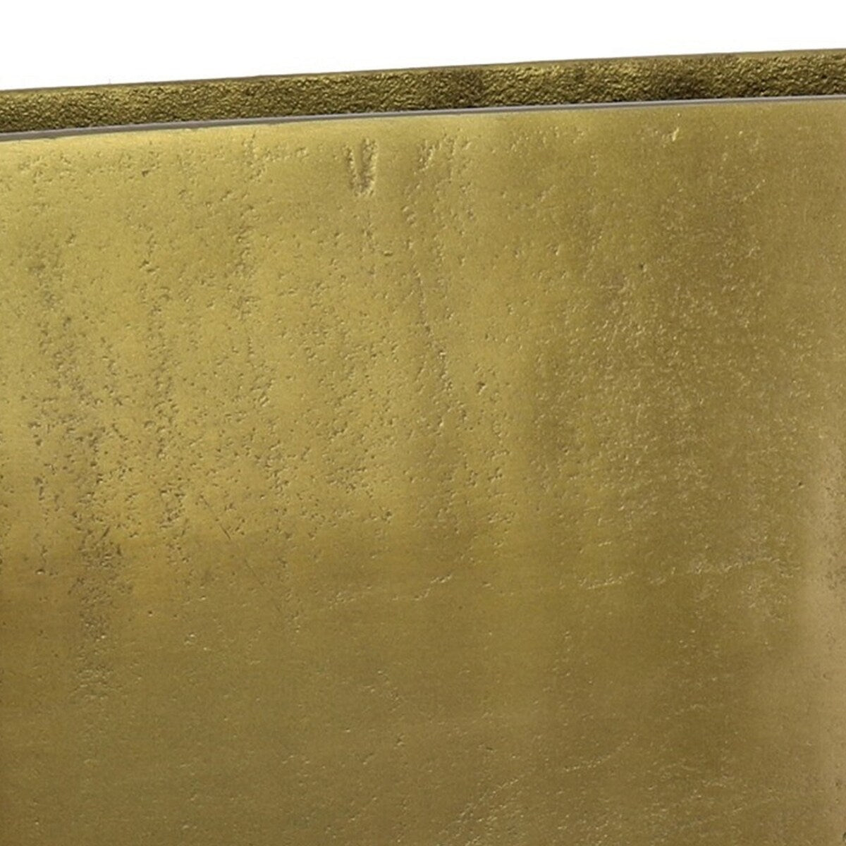 Capsule Shape Metal Vase with Stable Base, Large, Brass