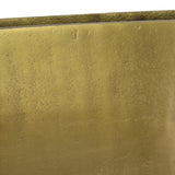 Capsule Shape Metal Vase with Stable Base, Large, Brass