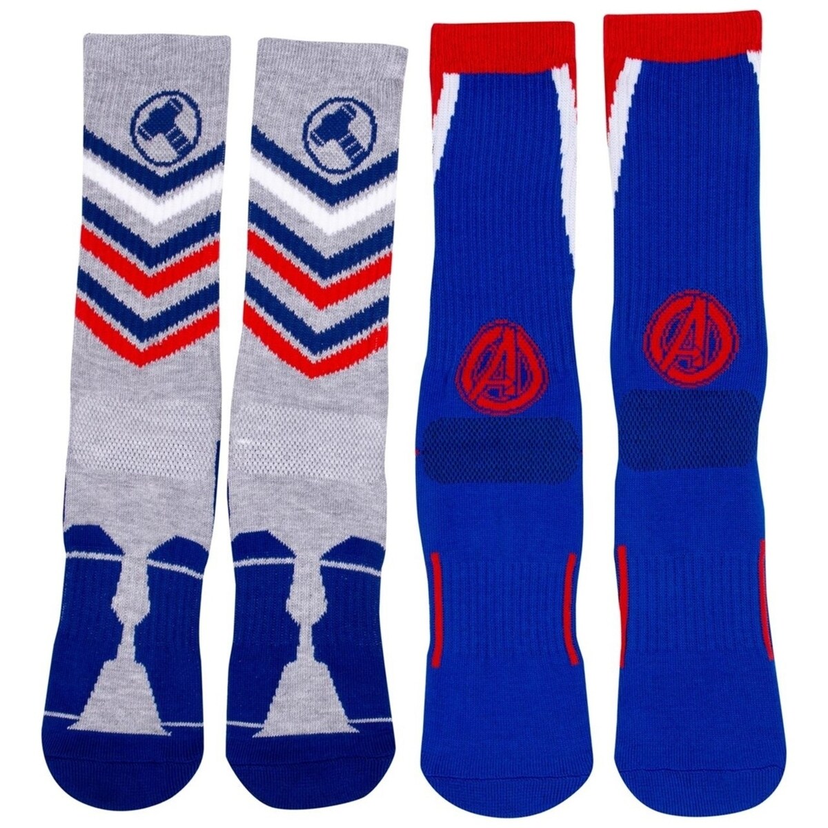 Captain America Two Pack Athletic Kids Socks