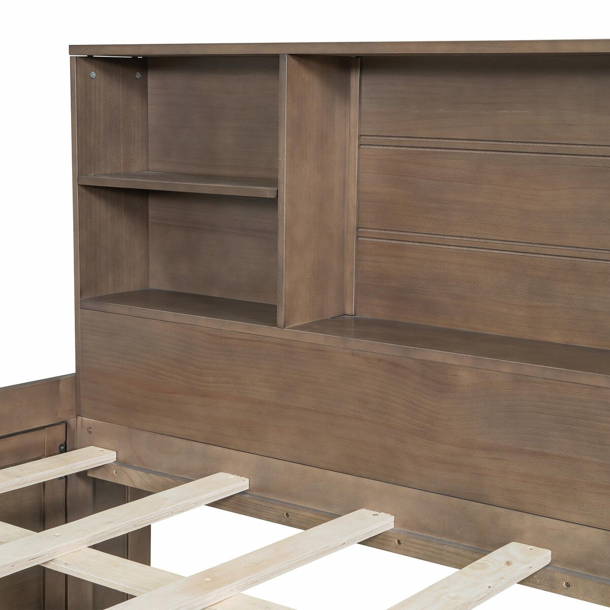 Captain Daybed with Storage Bookcase Headboard, Trundle, and Three Storage Drawers