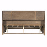 Captain Daybed with Storage Bookcase Headboard, Trundle, and Three Storage Drawers