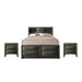 Captain's Bed Solid Wood Storage Drawers Platform Bed Bedroom 3pc Set