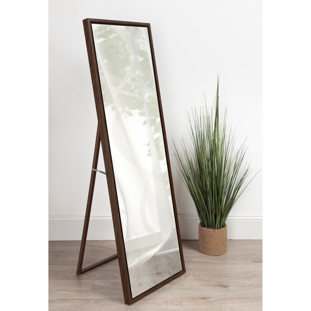 Carbon Loft Beckman Wood Framed Free-standing Mirror - 18x58