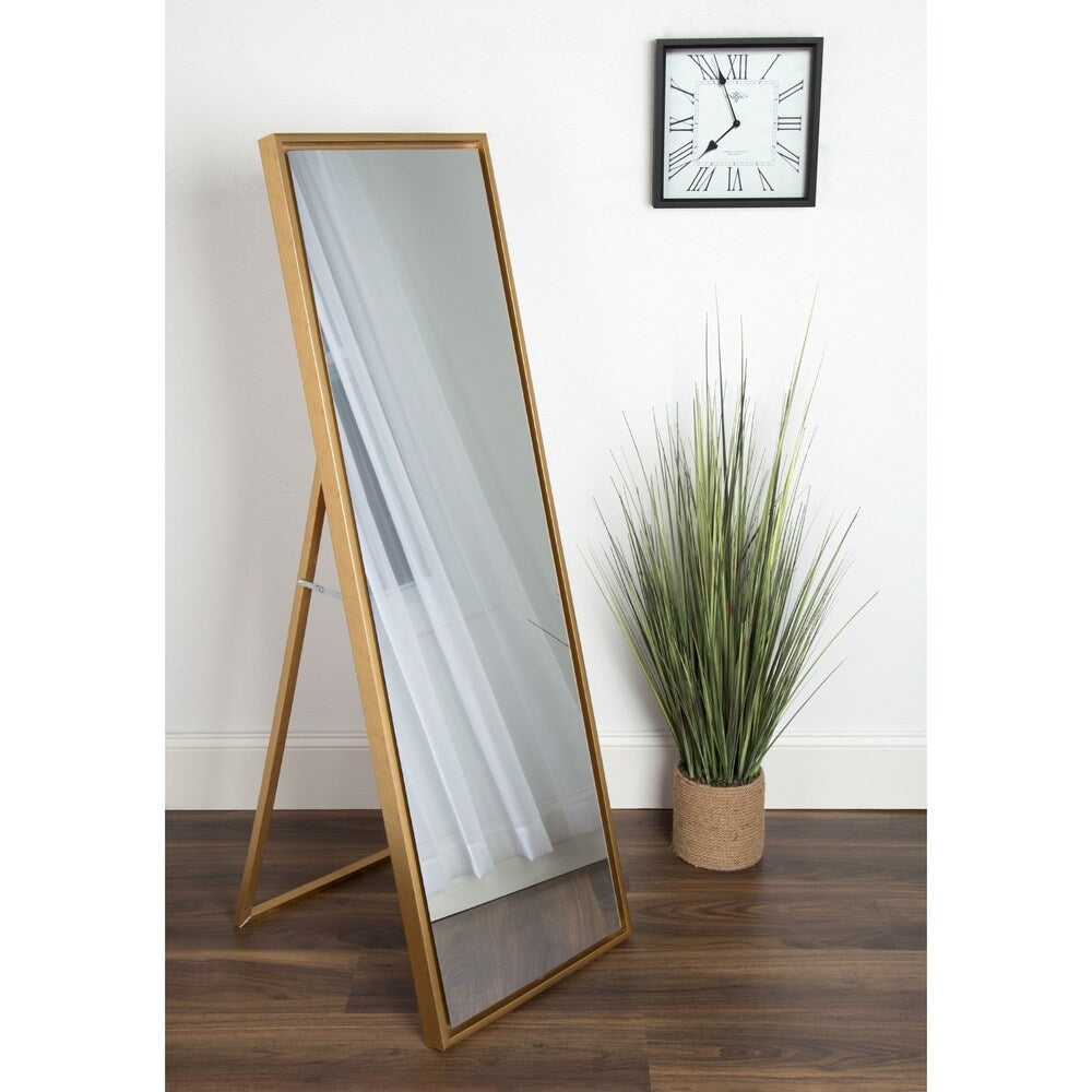 Carbon Loft Beckman Wood Framed Free-standing Mirror - 18x58