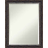 Beveled Wood Wall Mirror - Rustic Pine Frame