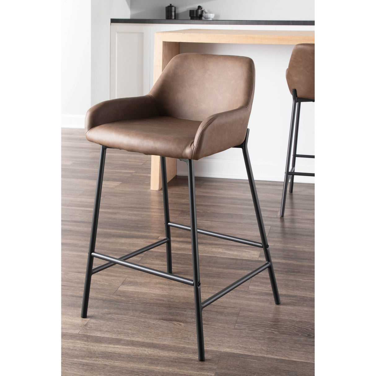 Carbon Loft Galotti Industrial Counter Stools (Set of 2) - N/A