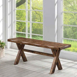 Carbon Loft Gawain Rustic Nutmeg Wood Bench