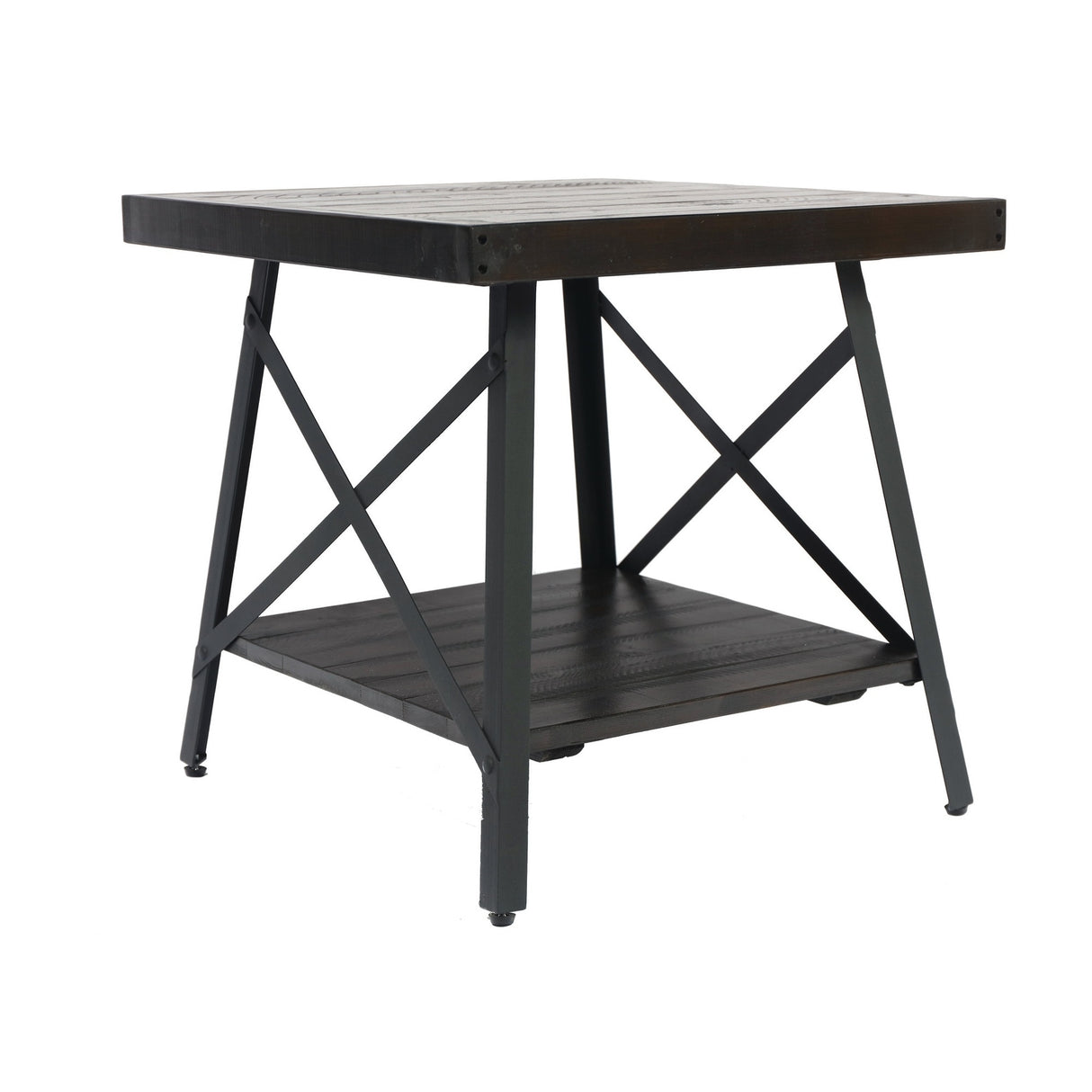 Carbon Loft Oliver Modern Rustic Wood End Table