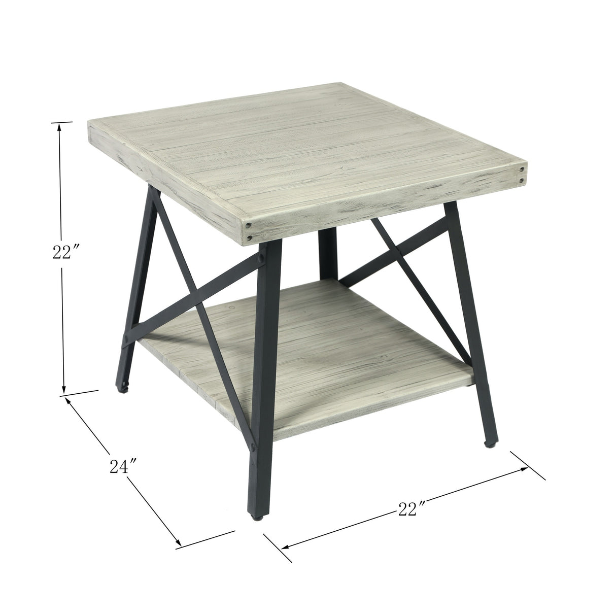 Carbon Loft Oliver Modern Rustic Wood End Table