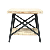 Carbon Loft Oliver Modern Rustic Wood End Table