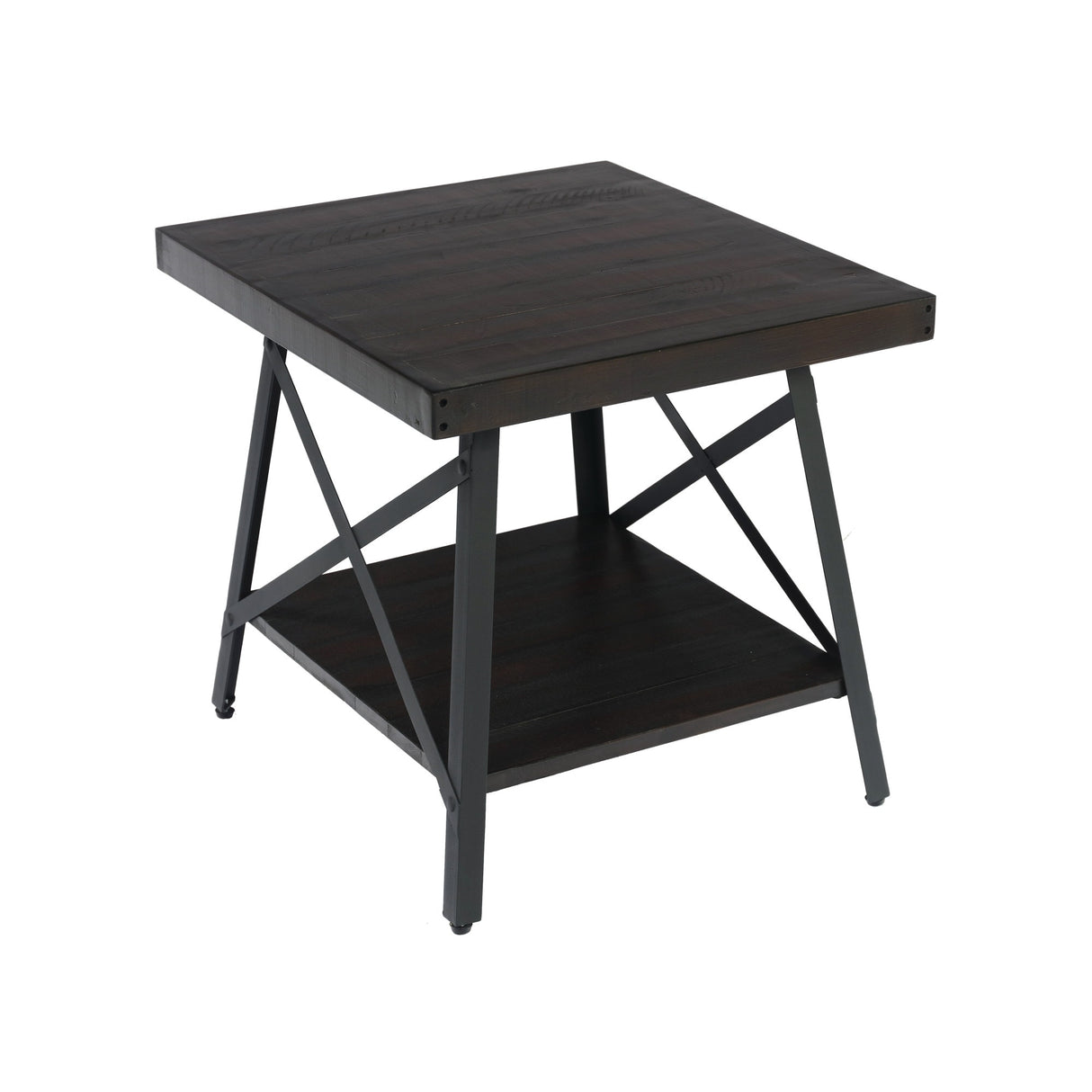 Carbon Loft Oliver Modern Rustic Wood End Table