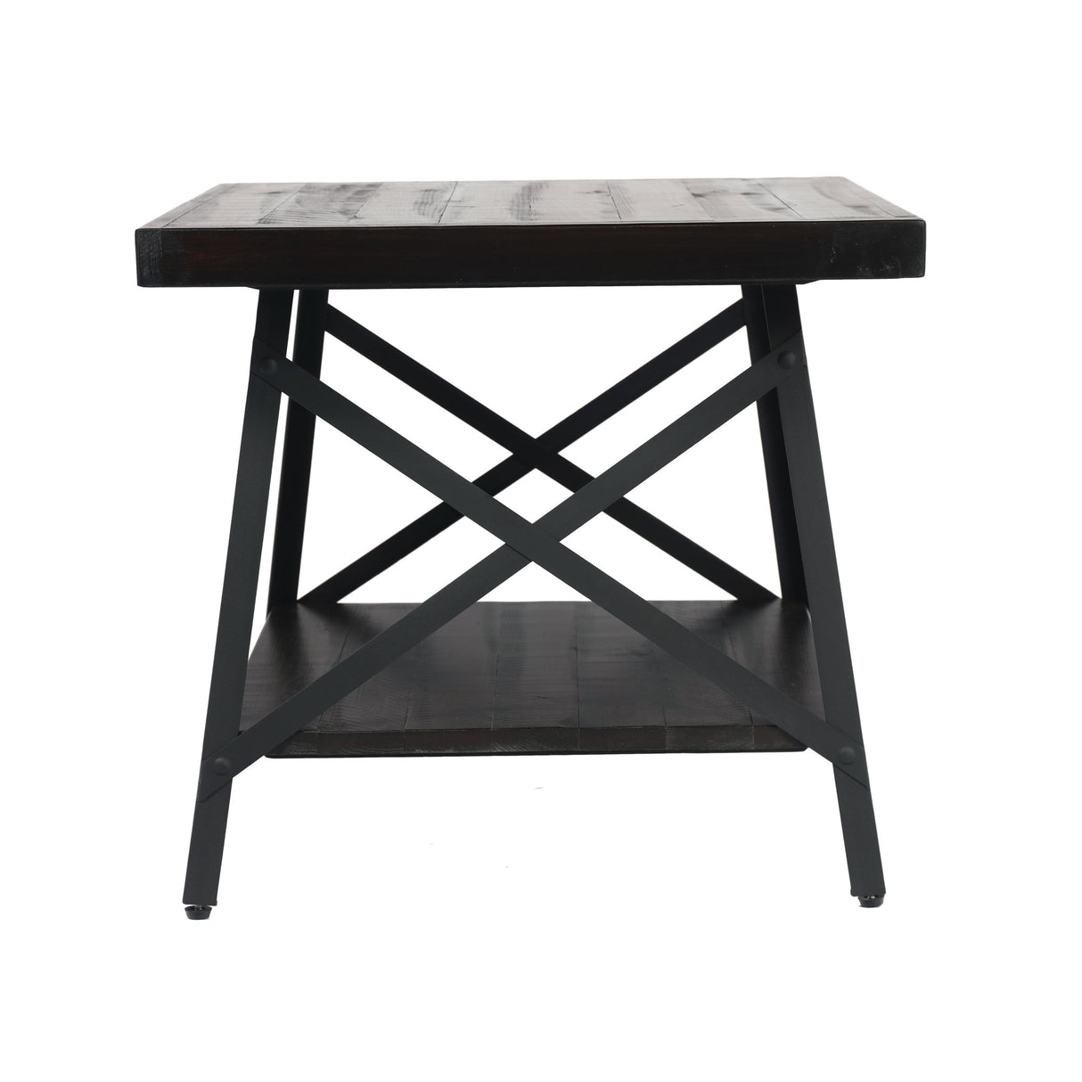 Carbon Loft Oliver Modern Rustic Wood End Table