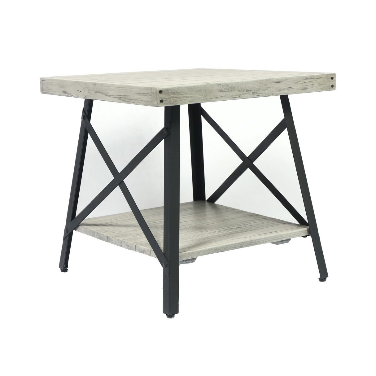 Carbon Loft Oliver Modern Rustic Wood End Table