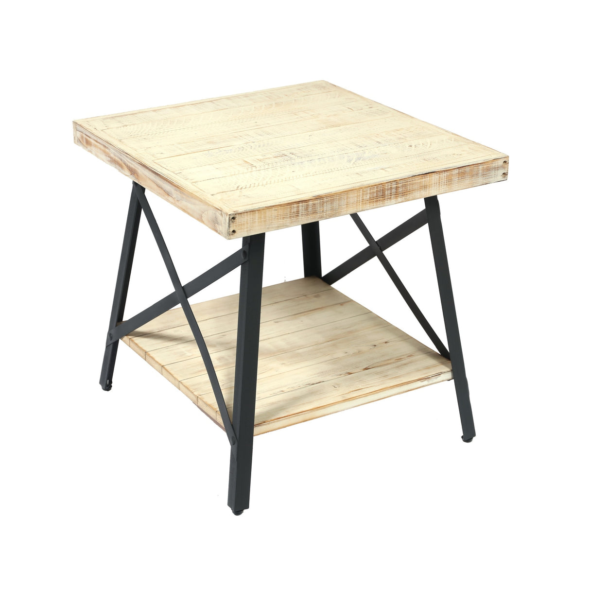 Carbon Loft Oliver Modern Rustic Wood End Table