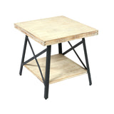 Carbon Loft Oliver Modern Rustic Wood End Table